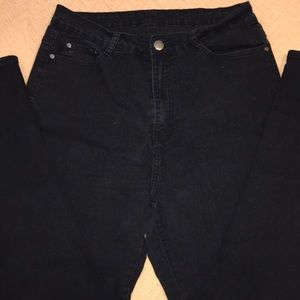 High waisted skinny jeans